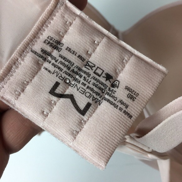 Maidenform DM7543 One Fabulous Fit 2.0 Tailored Demi T-Shirt Bra 38D Sandshell - Picture 7 of 7